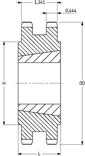 Звездочка PHS 60-2TB36